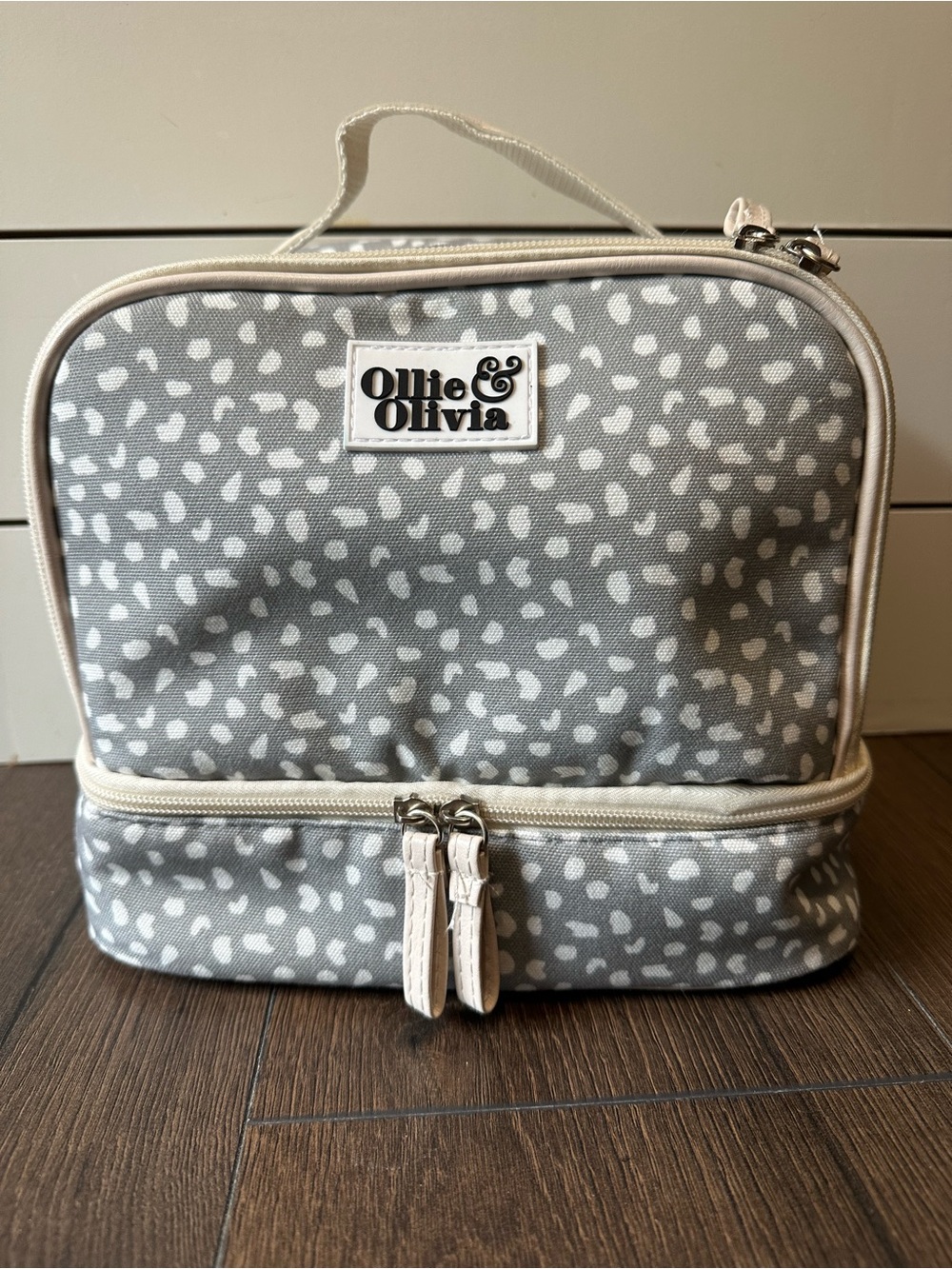 Ollie & Olivia Speckled Gray Lunch Bag
